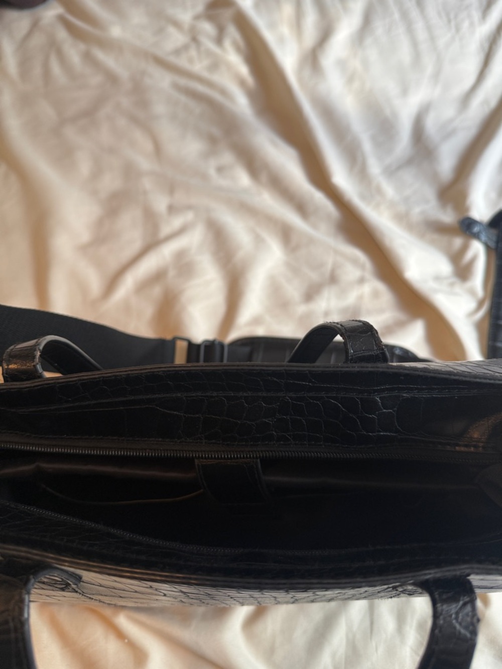 BEIS - Work Tote in Black Croc - Picture 10 of 10